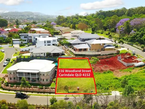 Main view of Homely land listing, 116 Woodland Street, Carindale QLD 4152