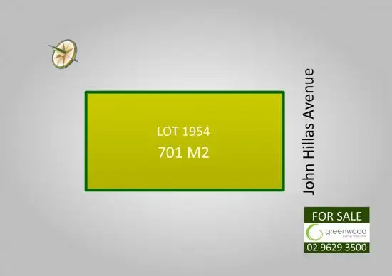 Main view of Homely land listing, Lot 1954 John Hillas Avenue, Kellyville NSW 2155