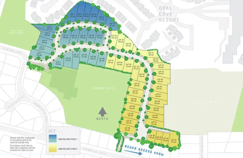 Main view of Homely land listing, 35 Trevally Street, Korora NSW 2450