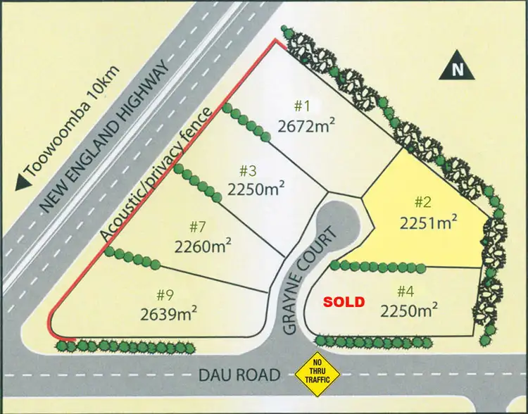 Third view of Homely land listing, 2 Grayne Court, Highfields QLD 4352