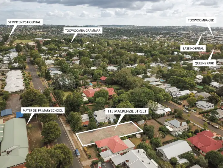 Main view of Homely land listing, 113 Mackenzie Street, East Toowoomba QLD 4350
