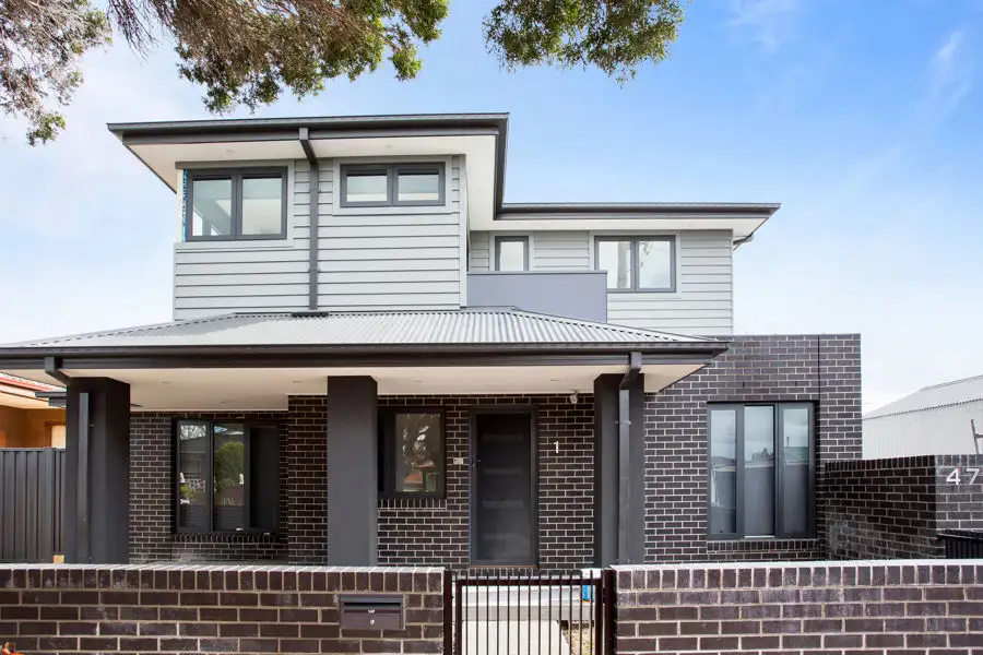 Main view of Homely townhouse listing, 1/47 Shackell Street, Coburg VIC 3058