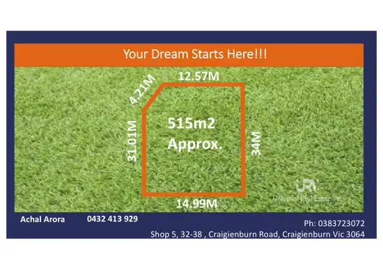 Main view of Homely land listing, 1 Hackney Way, Kalkallo VIC 3064