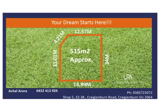 Main view of Homely land listing, 1 Hackney Way, Kalkallo VIC 3064