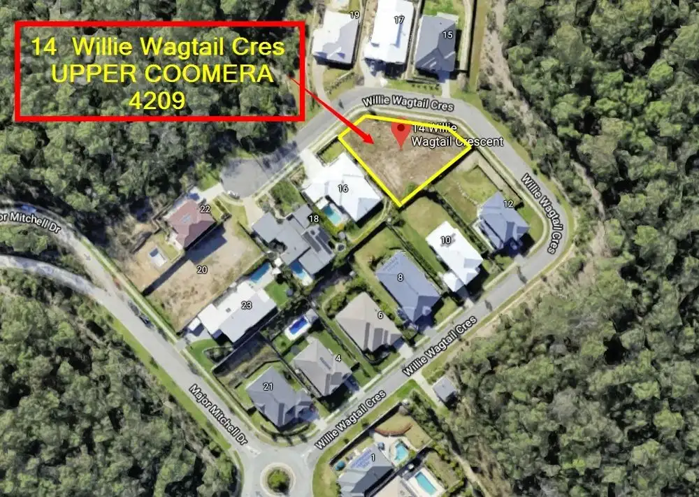 Main view of Homely land listing, 14 Willie Wagtail Crescent, Upper Coomera QLD 4209