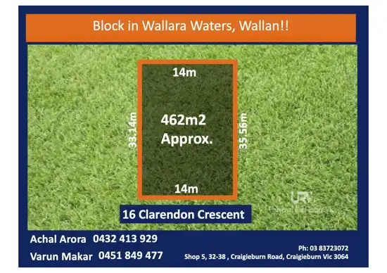 Main view of Homely land listing, 16 CLARENDON CRESCENT, Wallan VIC 3756