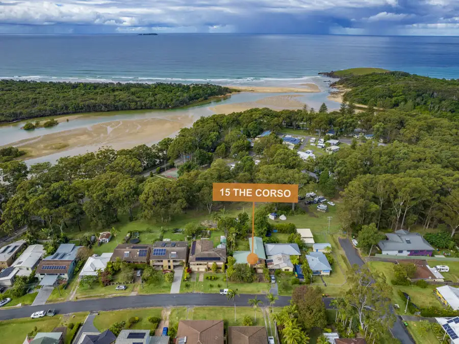 Main view of Homely house listing, 15 The Corso, Moonee Beach NSW 2450