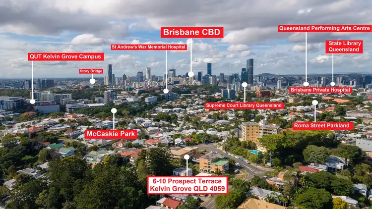 Third view of Homely block of units listing, Units+House+DA, 6-10 Prospect Terrace, Kelvin Grove QLD 4059