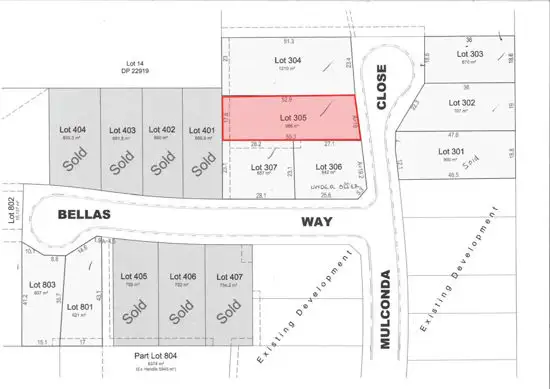 Main view of Homely land listing, Lot 305 Mulconda Estate, Tamworth NSW 2340