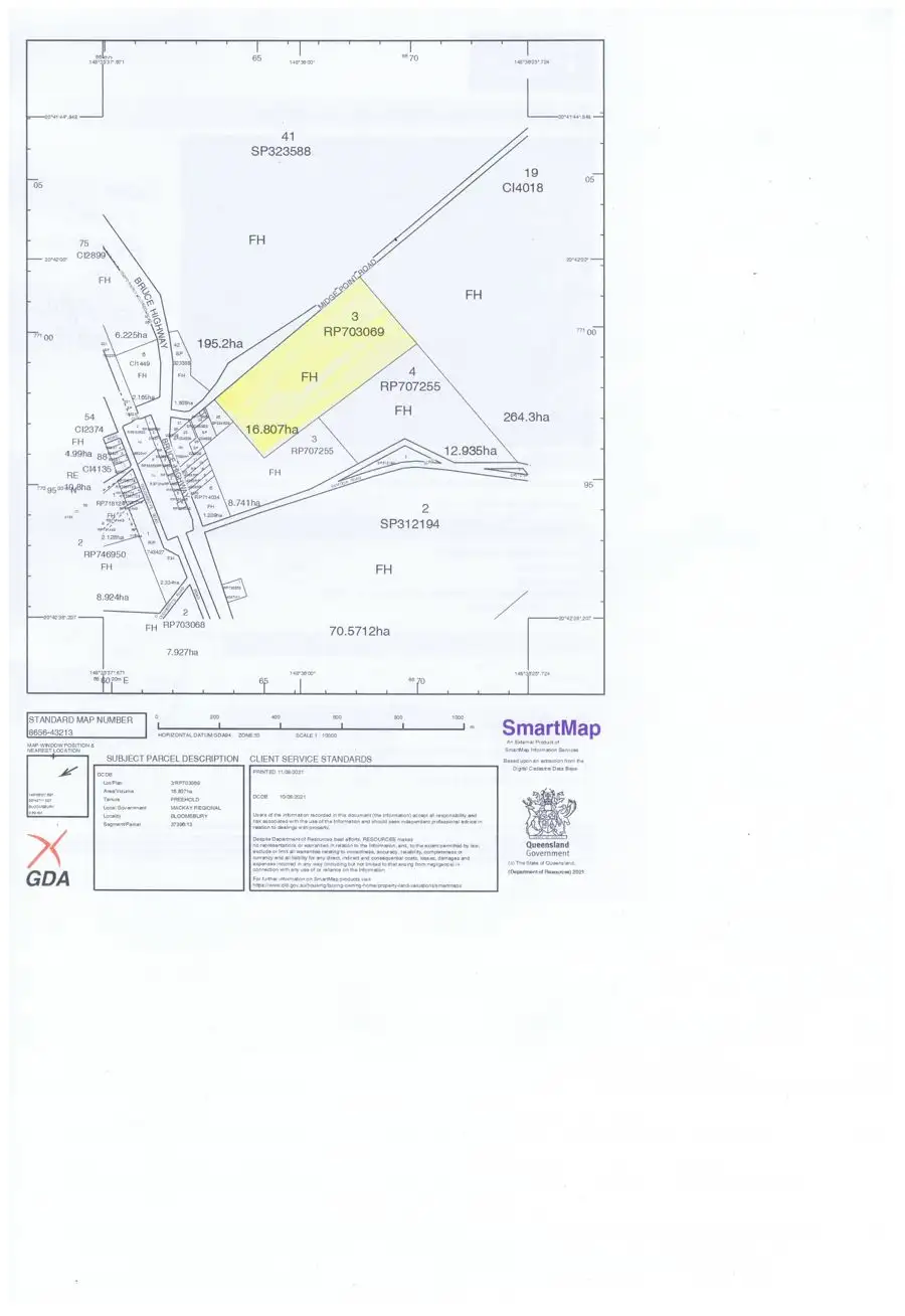 Main view of Homely land listing, LOT 3 MIDGE POINT ROAD, Bloomsbury QLD 4799