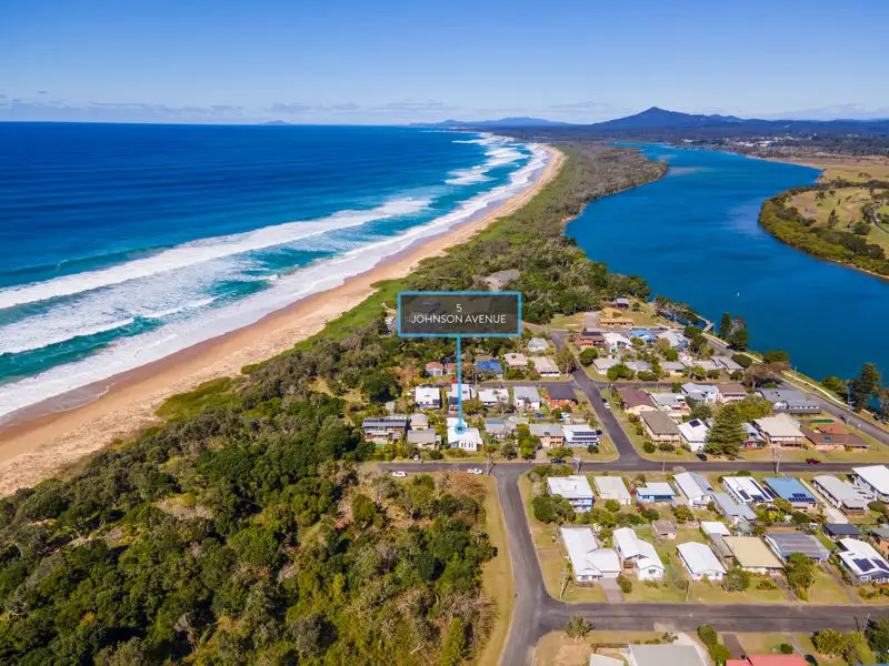 Main view of Homely house listing, 5 Johnson Avenue, Mylestom NSW 2454