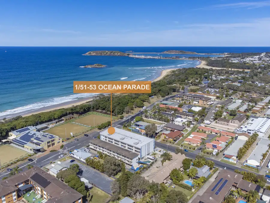 Main view of Homely apartment listing, 1/51-53 Ocean Parade, Coffs Harbour NSW 2450