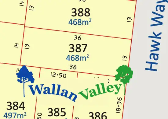 Main view of Homely land listing, Lot 387 Hawk Way, Wallan VIC 3756