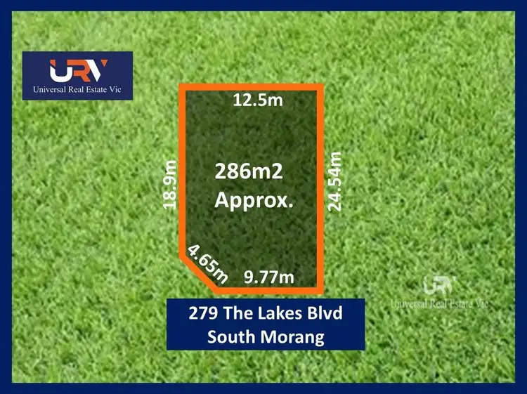 Main view of Homely land listing, 279 The Lakes Boulevard, South Morang VIC 3752