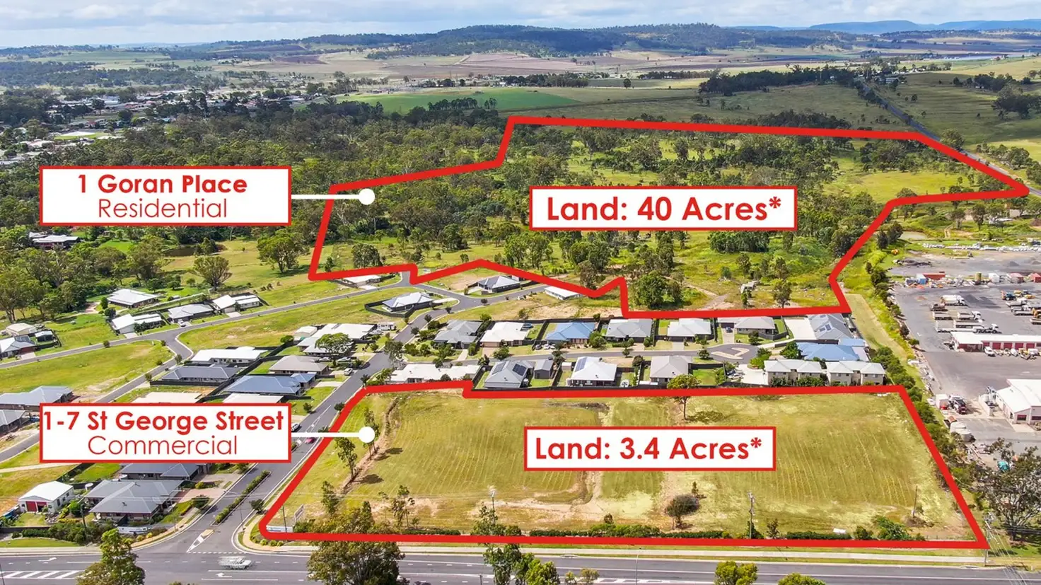 Main view of Homely land listing, 1 Goran Place and 1-7 St George Street, Warwick QLD 4370