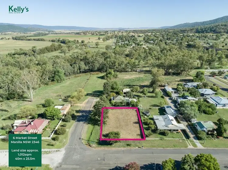 Main view of Homely land listing, 6 Market Street, Manilla NSW 2346