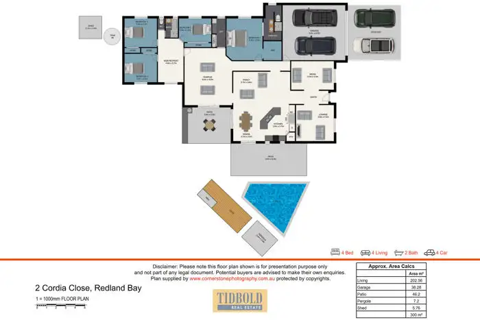 Third view of Homely house listing, 2 Cordia Close, Redland Bay QLD 4165