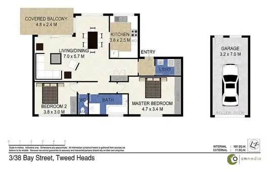 Second view of Homely unit listing, 3/38 Bay Street, Tweed Heads NSW 2485