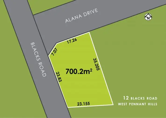 Main view of Homely land listing, 12 Blacks Road, West Pennant Hills NSW 2125