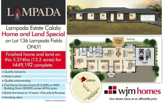 Second view of Homely land listing, Lot 136 Lampada Fields Banksia Release, Tamworth NSW 2340