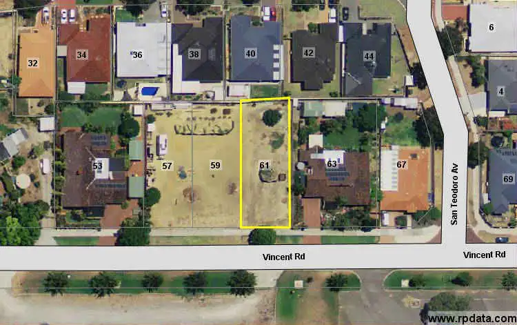 Second view of Homely land listing, 61 Vincent Rd*, Sinagra WA 6065