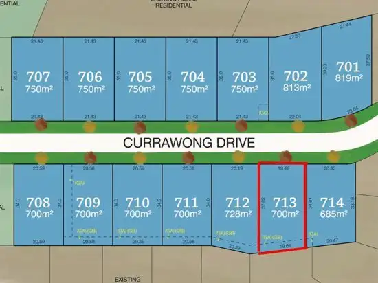 Main view of Homely land listing, Lot 713 Currawong Street, Tamworth NSW 2340