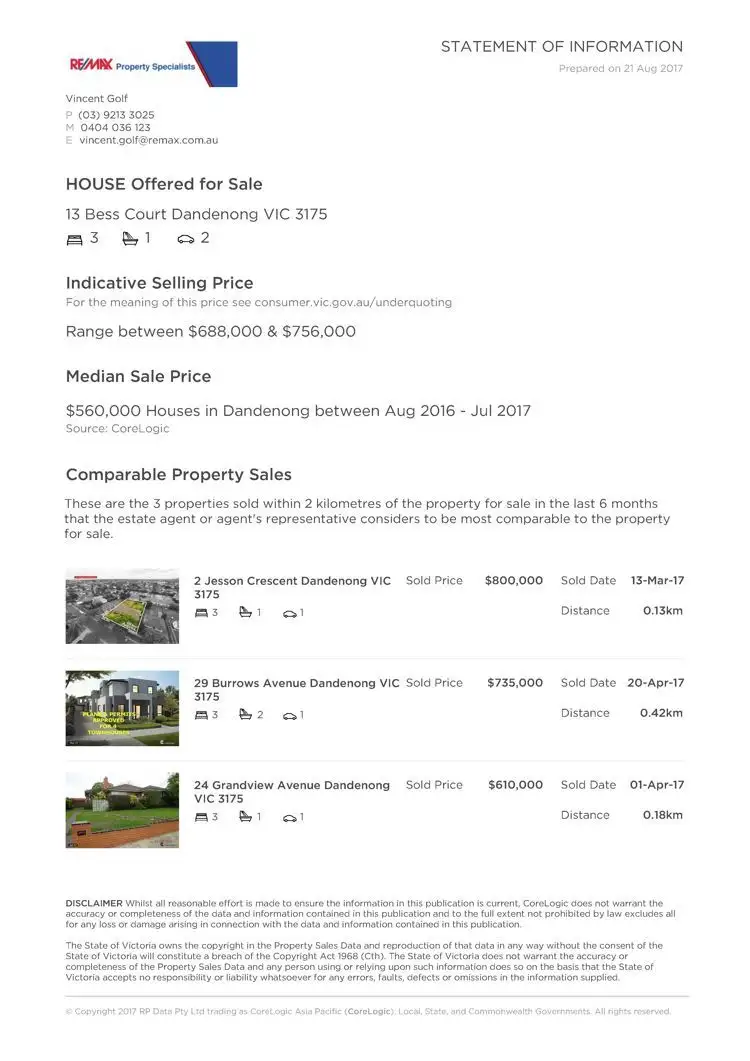 Third view of Homely land listing, 13 Bess Court, Dandenong VIC 3175