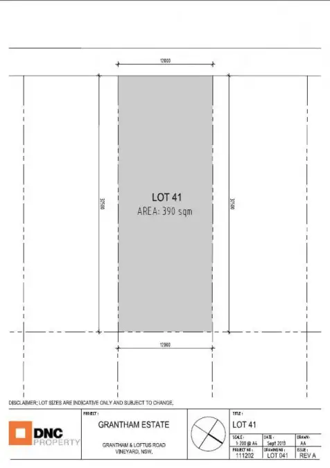 Lot 41 Grantham Estate, Riverstone NSW 2765