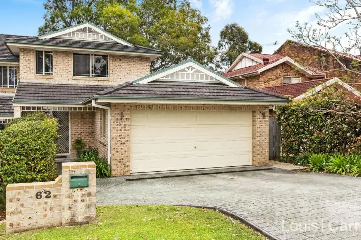 Main view of Homely semi-detached listing, 62 Franklin Road, Cherrybrook NSW 2126