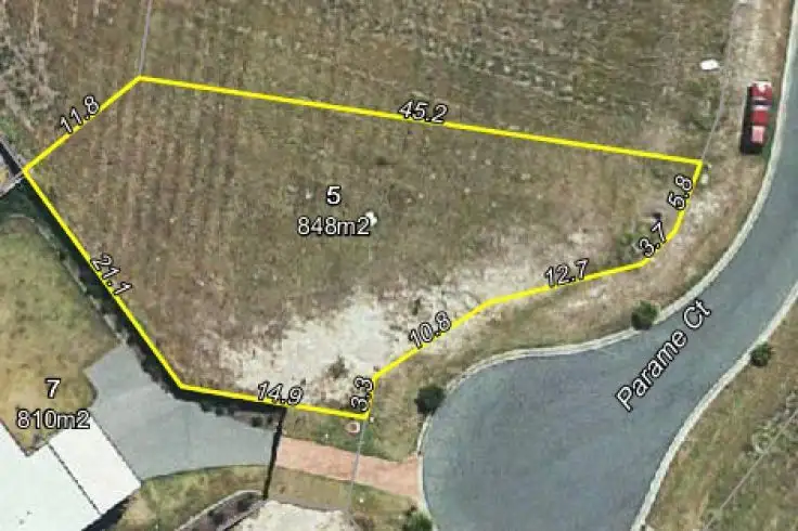Main view of Homely land listing, 5 Parame Court, Nikenbah QLD 4655