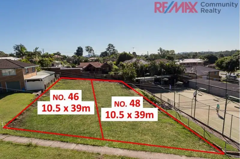 Main view of Homely land listing, 46 & 48 Lindis Street, Sunnybank Hills QLD 4109