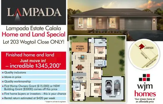 Second view of Homely land listing, Lot 203 Wagtail Drive, Lampada Estate, Tamworth NSW 2340