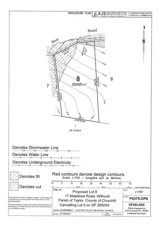 Main view of Homely land listing, Lot 8 "Panoramic Meadows", 17 Meadows Rd, Withcott QLD 4352