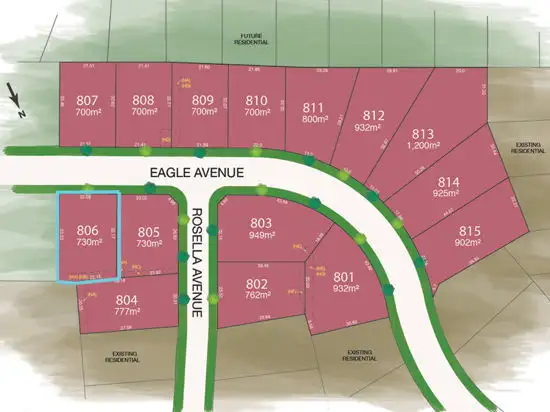 Main view of Homely land listing, Lot 806 Eagle Avenue, Tamworth NSW 2340