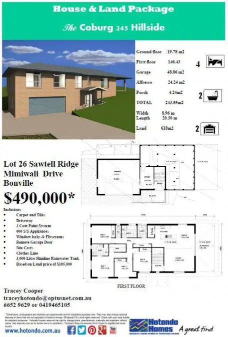 Main view of Homely land listing, Lot 26 Mimiwali Drive, Bonville NSW 2441
