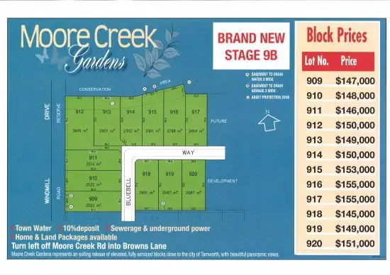 Main view of Homely land listing, Lot 913 Bluebell Way, Tamworth NSW 2340