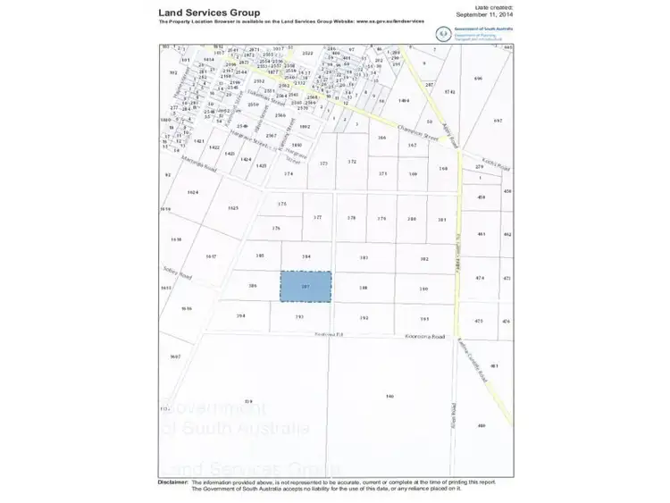 Third view of Homely land listing, Section 387 Government Road off Martinga Road, Kadina SA 5554