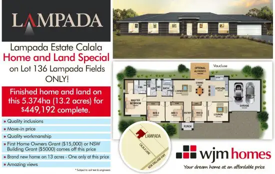 Second view of Homely land listing, Lot 136 Lampada Fields Banksia Release, Tamworth NSW 2340