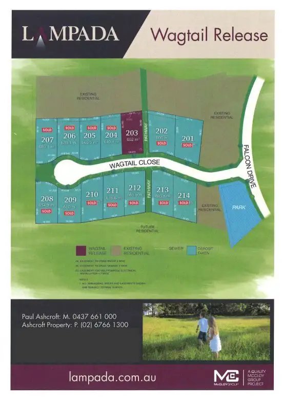 Third view of Homely land listing, Lot 203 Wagtail Drive, Lampada Estate, Tamworth NSW 2340