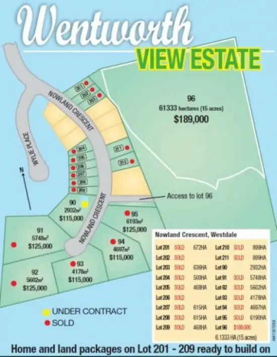 Main view of Homely land listing, Lot 90 Nowland Crescent Wentworth View Estate, Tamworth NSW 2340