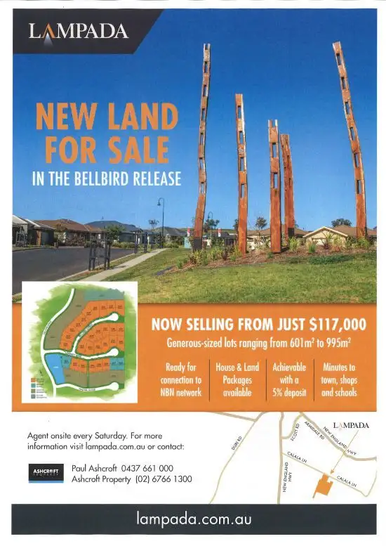 Main view of Homely land listing, Lot 329 Bellbird Street, Lampada Estate, Tamworth NSW 2340