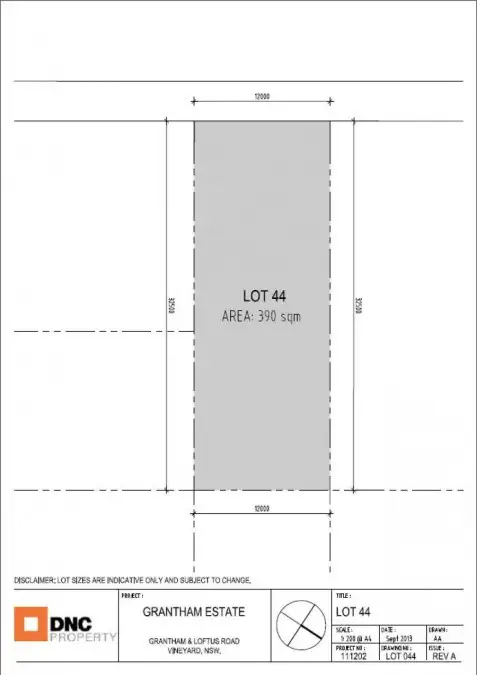lot 44 grantham estate, Riverstone NSW 2765