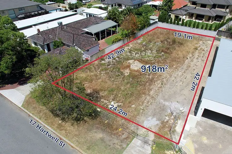 Main view of Homely land listing, 17 Hartwell Street, Coolbinia WA 6050