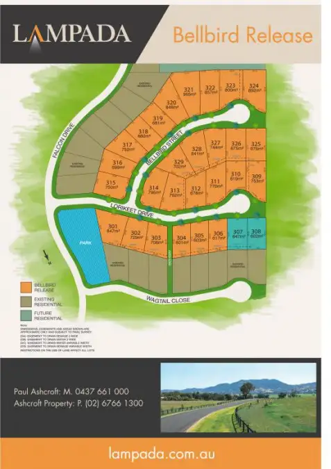 Third view of Homely land listing, Lot 315 Bellbird Street, Lampada Estate, Tamworth NSW 2340