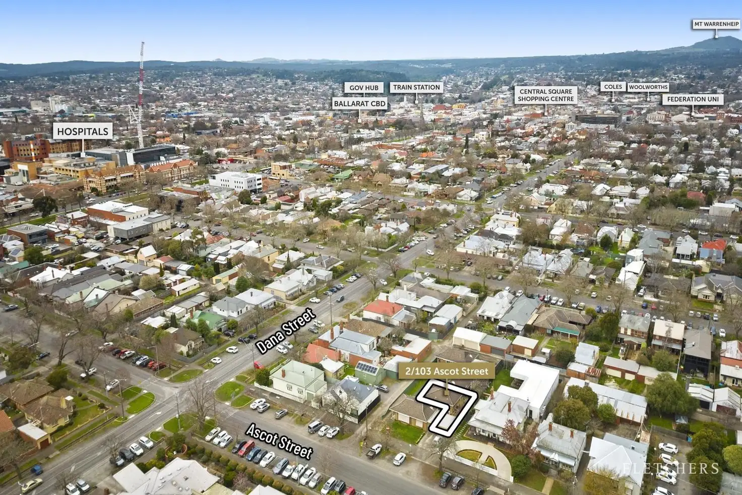 Main view of Homely unit listing, 2/103-105 Ascot Street South, Ballarat Central VIC 3350