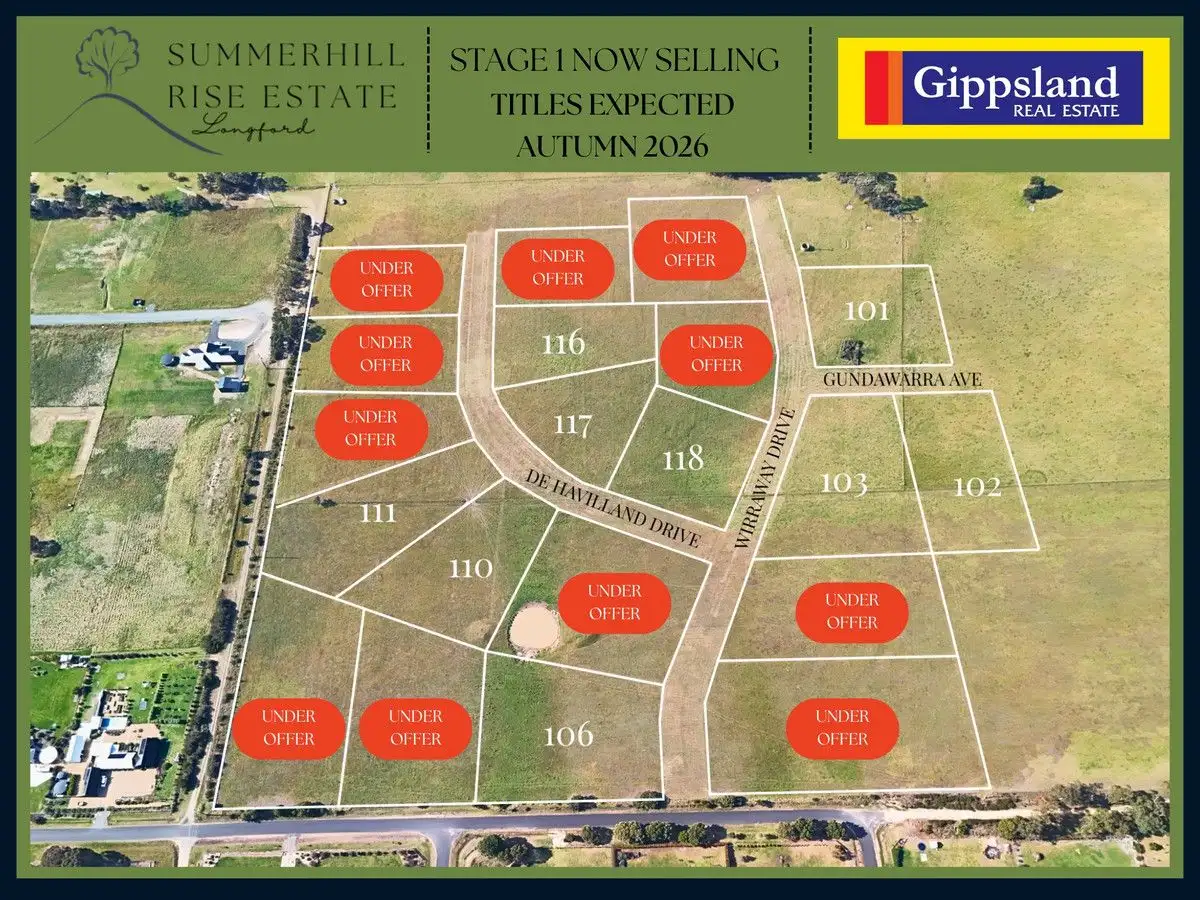 Main view of Homely land listing, Lot 111 Summerhill Rise Andrews Road, Longford VIC 3851