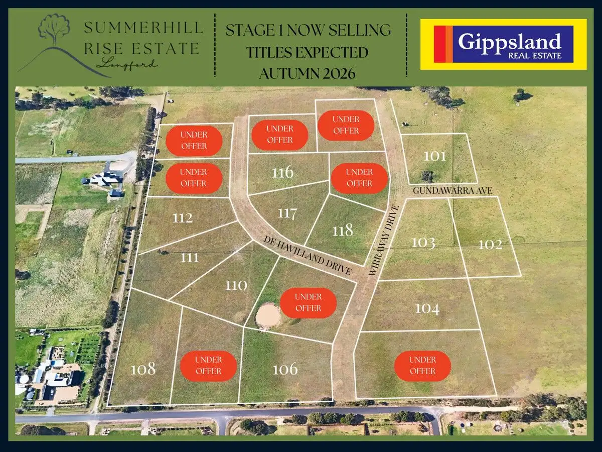 Main view of Homely land listing, Lot 102 Summerhill Rise Andrews Road, Longford VIC 3851