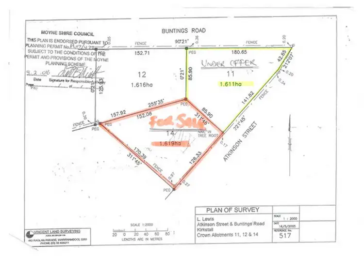 Third view of Homely land listing, Lot /Lot 14 Atkinson Street, Kirkstall VIC 3283