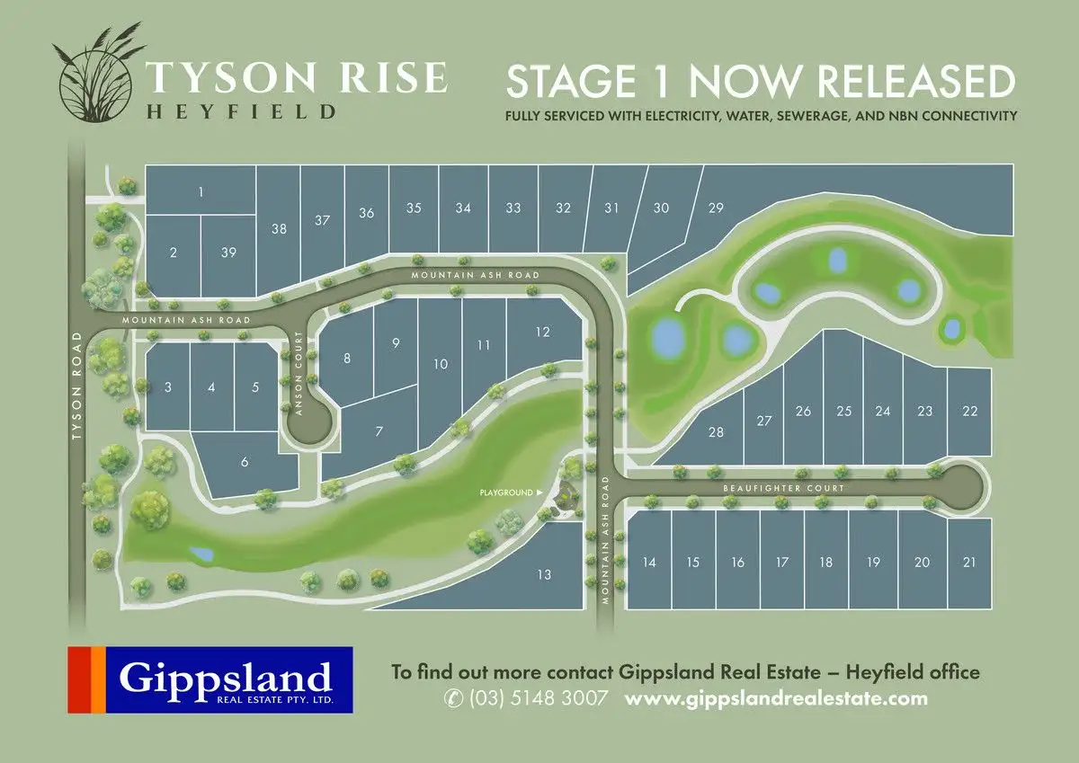 Main view of Homely land listing, Lot 7/Tyson Rise Tyson Road, Heyfield VIC 3858