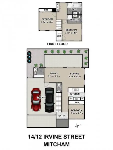 Fifth view of Homely townhouse listing, 14/12 Irvine Street, Mitcham VIC 3132